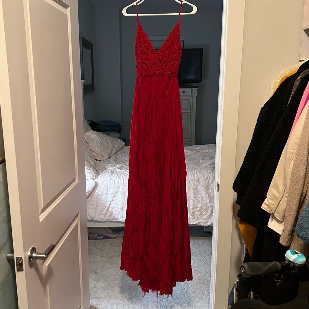 Lulus red maxi dress